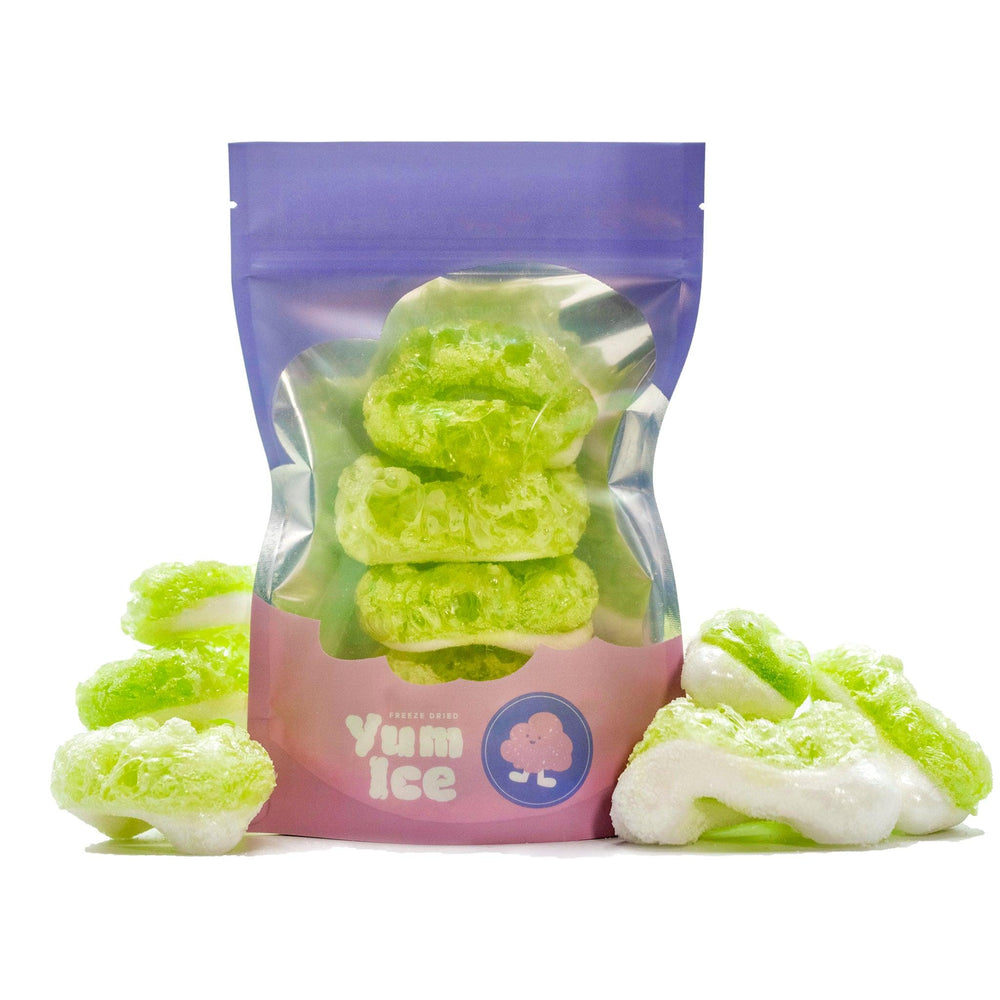 Freeze Dried Sour Apple Rings - Yum Ice Freeze Dried
